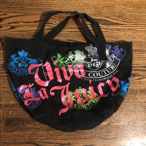 Black with neon writing Juicy Couture Bag